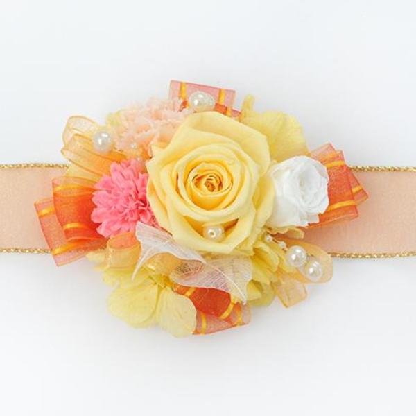 Boutonniere & Wrist Corsage Set (BWC40) - Glorious Yellow