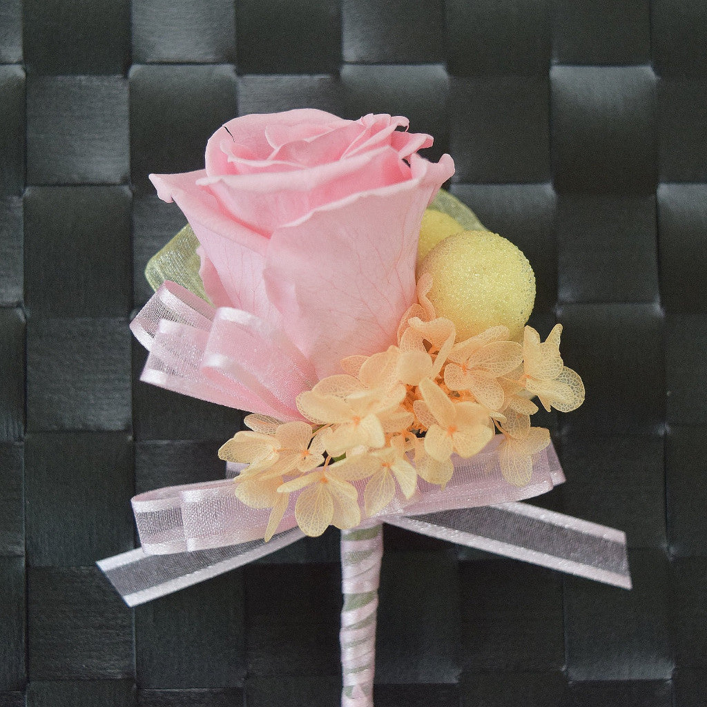 Wrist Corsage (WC11) - Pink & Peach