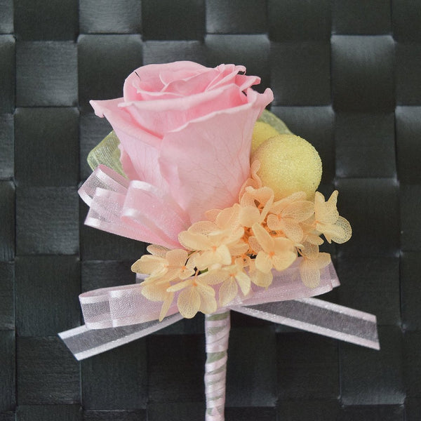 Boutonnieres (B11) - Pink & Peach