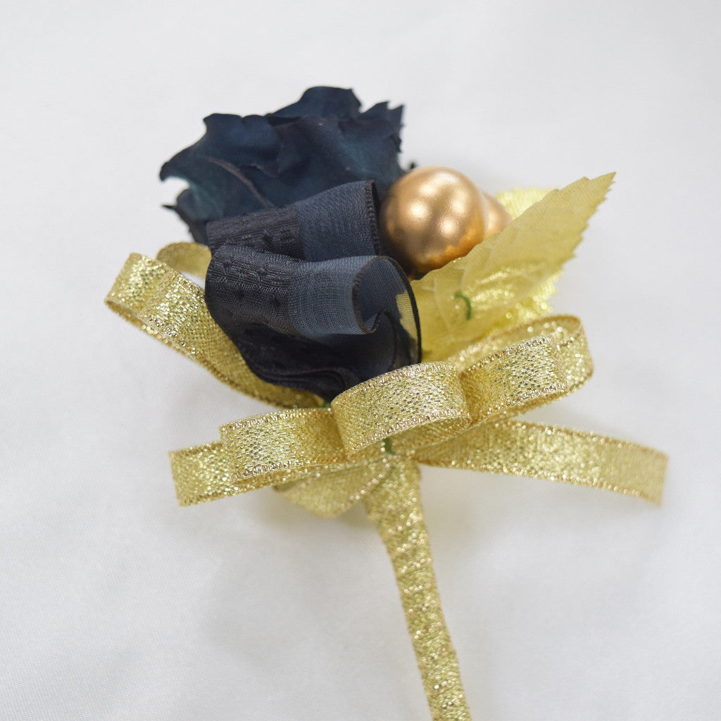 Wrist Corsage (WC31) - Black & Gold