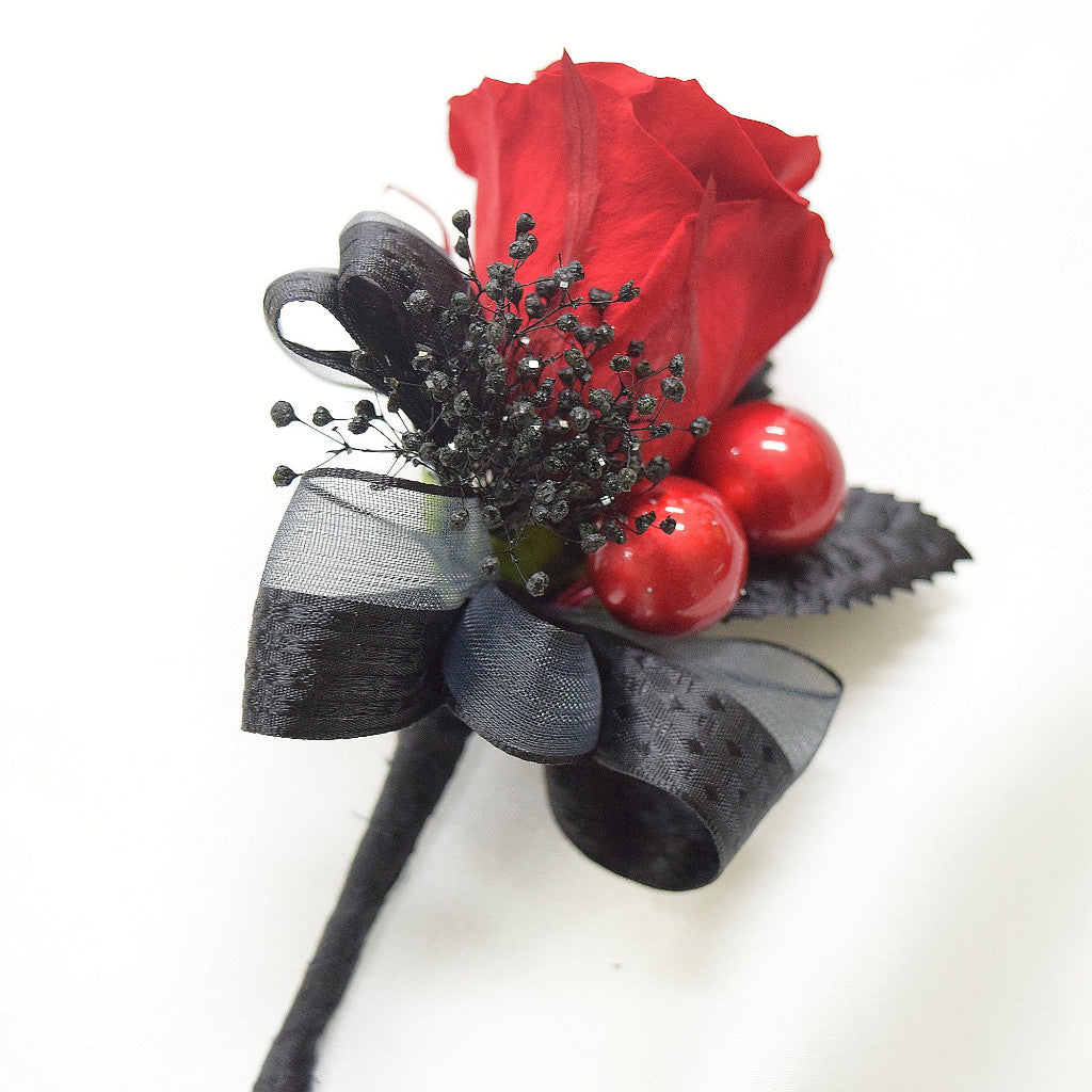 Wrist Corsage (WC09) - Red & Black