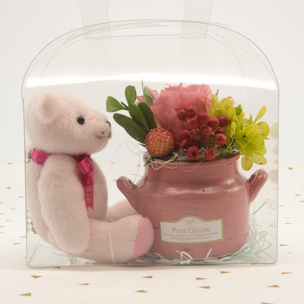 Bear with Flower Jar
