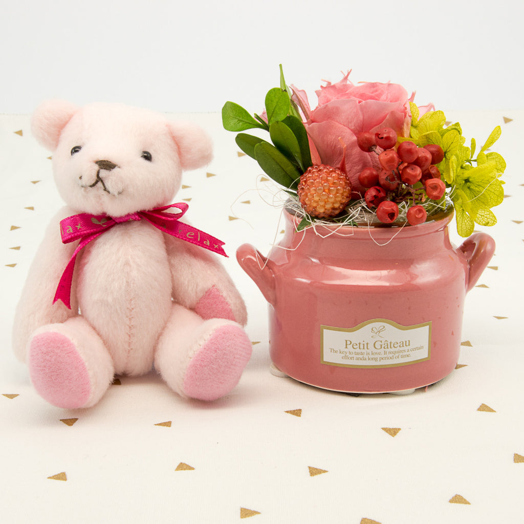 Bear with Flower Jar